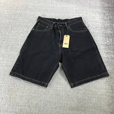 Levis Denim Shorts Mens 29 Button Fly Denim Shorts Black Wardrobe NYC