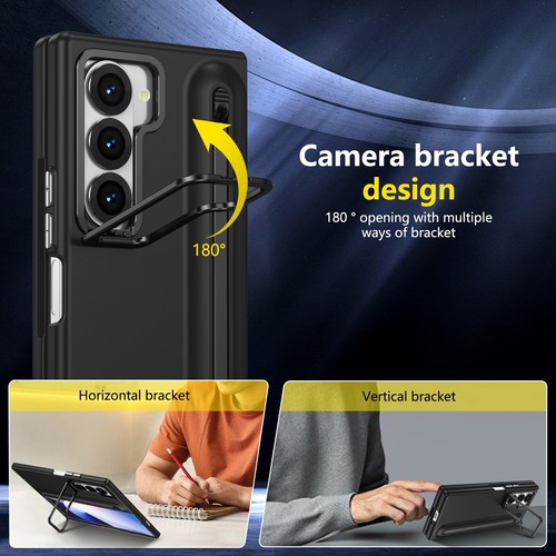For Samsung Z Fold 6 5 4 3 Shockproof Hard PC Stand Screen Protector Stylus Case - 第 70/75 張圖片