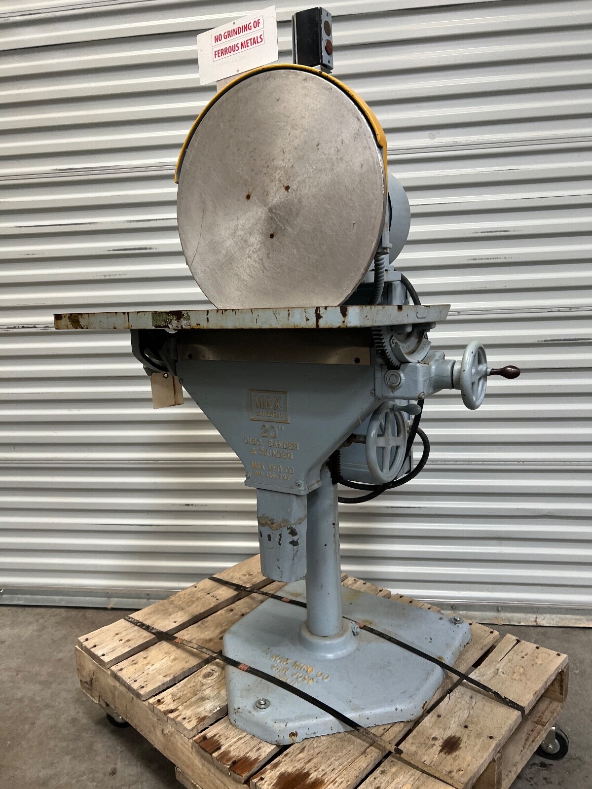 MAX DISC SANDER 20INCH eBay