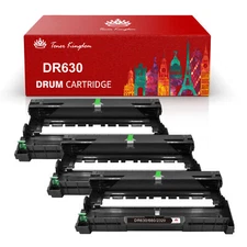 3PK DR660 Black Drum Unit For Brother DR630 DCP-L2540DW HL-L2300D L2320D Printer