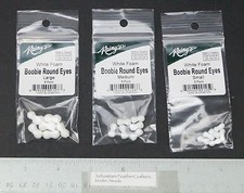 Rainy's Round White Foam Boobie Eyes for Boobie Flies