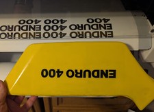 1977- 79 Yamaha DT Decal set, Dt400 Side panels Yamaha Enduro Stickers
