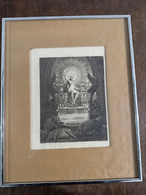 Vintage Old Circe Goddess Photogravure Gebbie & Husson Decorative Peice