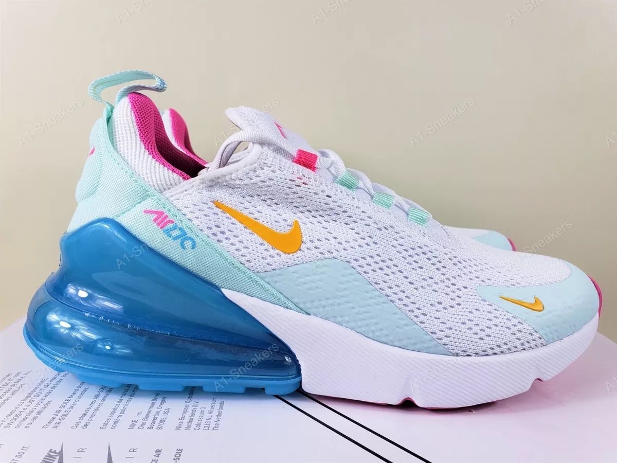 Air max 270 clearance womens blue and yellow