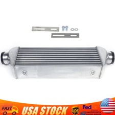 3 Inch Inlet Outlet  Aluminum Polished Turbo Intercooler Front Mounted Universal