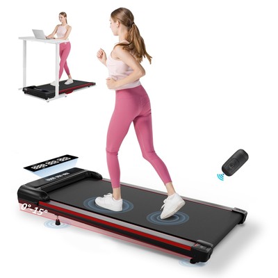 Under Desk Walking Treadmill With Incline - Remote Control, LED Display, 2.5HP Motor, Max 265 Lbs