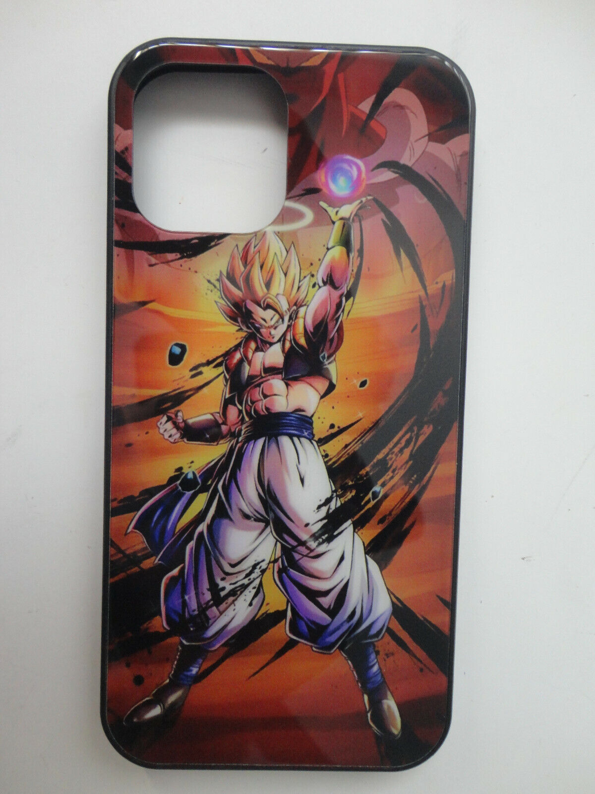 apple iphone 12 pro max hard case dragon ball z dbz goku, vegeta tampered glass