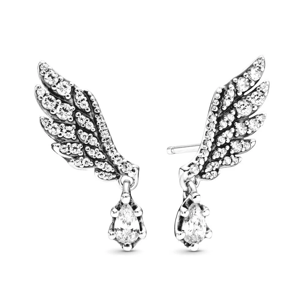 Pandora wing earrings deals