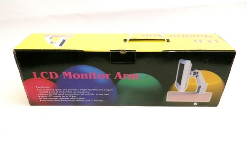 Universal LCD Monitor Stand Desk Clamp Tilt Swivel Desk Top Mount Arm Extension - 第 1/3 張圖片