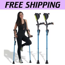 Ergonomic Forearm Crutches by Ergobaum 7G - Comfort, Style  Safety Included