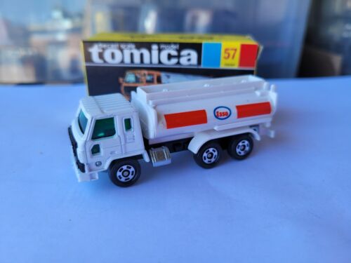 TOMICA 57 - NISSAN DIESEL TANK LORRY [ESSO] MINT VTHF BOX GREAT MADE IN  JAPAN