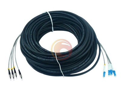 40M LC UPC-FC UPC 4 Strand 9/125 Single Mode Field Outdoor Fiber Patch Cord