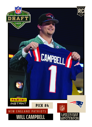 2025 PANINI INSTANT #1-#40 NFL DRAFT NIGHT ROOKIE - YOU PICK YOUR PLAYER IN HAND - Picture 4 of 41