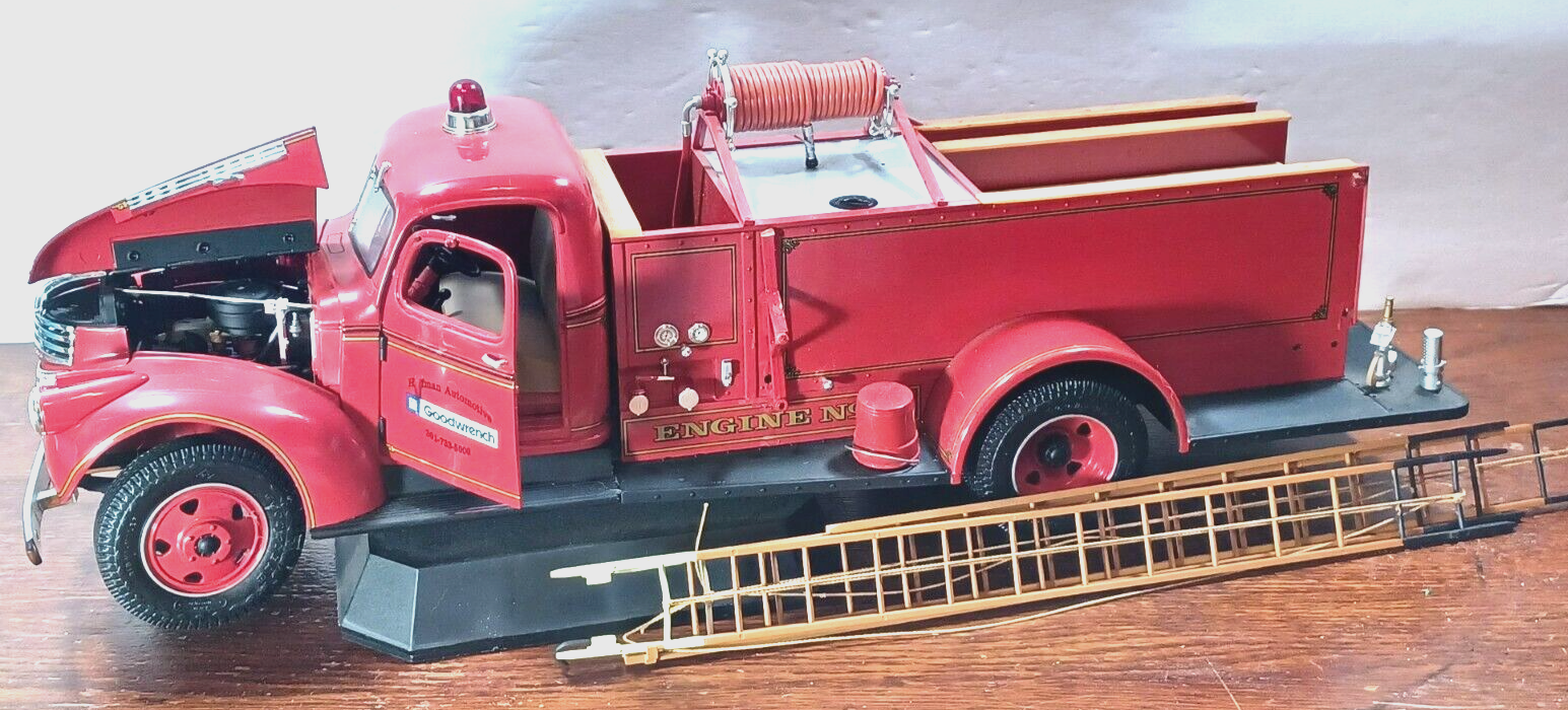 Vintage G.M.F.D. Medal Fire Truck Advertising Hoffman Hagerstown dealership 17" eBay