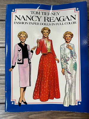 Vintage 1983 Nancy Reagan Fashion Paper Dolls in Full Color