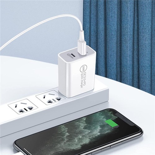 20W Dual USB Type-C Fast Wall Charger PD Power Adapter QC3.0 AU For iPhone iPad - Picture 20 of 69