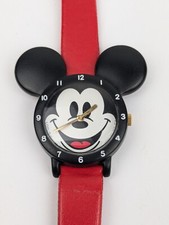 Vtg NEW OLD STOCK Lorus Disney Mickey Mouse Shaped Watch NEW BATTERY V821-0280