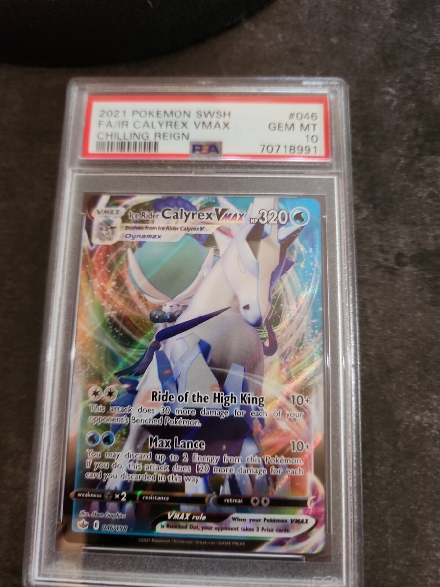 2021 Pokemon Chilling Reign #046 Ice Raider Calyrex Vmax