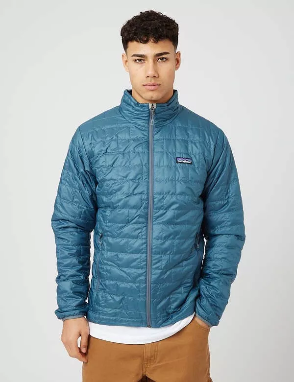 Dodelijk opstelling Boven hoofd en schouder Patagonia mens nano puff jacket abalone blue | eBay