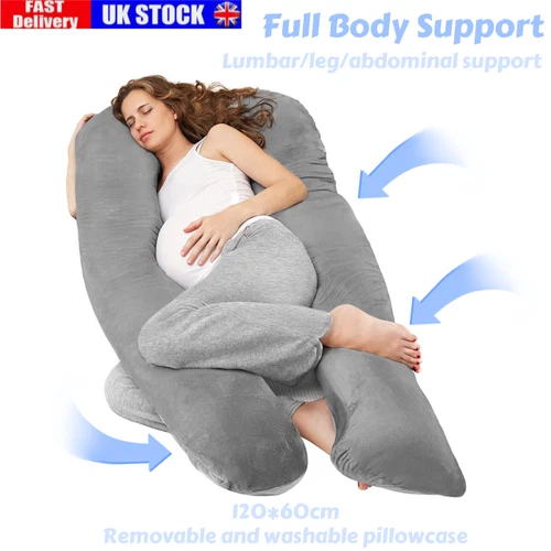 Extra Long Pregnancy Pillow-U Shape Maternity Support for Side Sleeper,Nursing - Picture 21 of 21