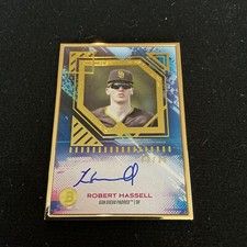 2021 Bowman Transcendent Robert Hassell Gold Frame #09/20 #BTA-RH