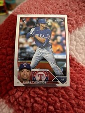 Bubba Thompson 2023 Topps Chrome Refractor RC Rookie Texas Rangers
