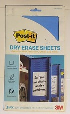 Post-it Super Sticky Dry Erase Sheets, 7 in x 11.3 in, 3 Sheets Total