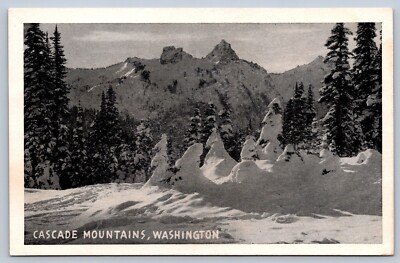 Cascade Mountains Washington Postcard
