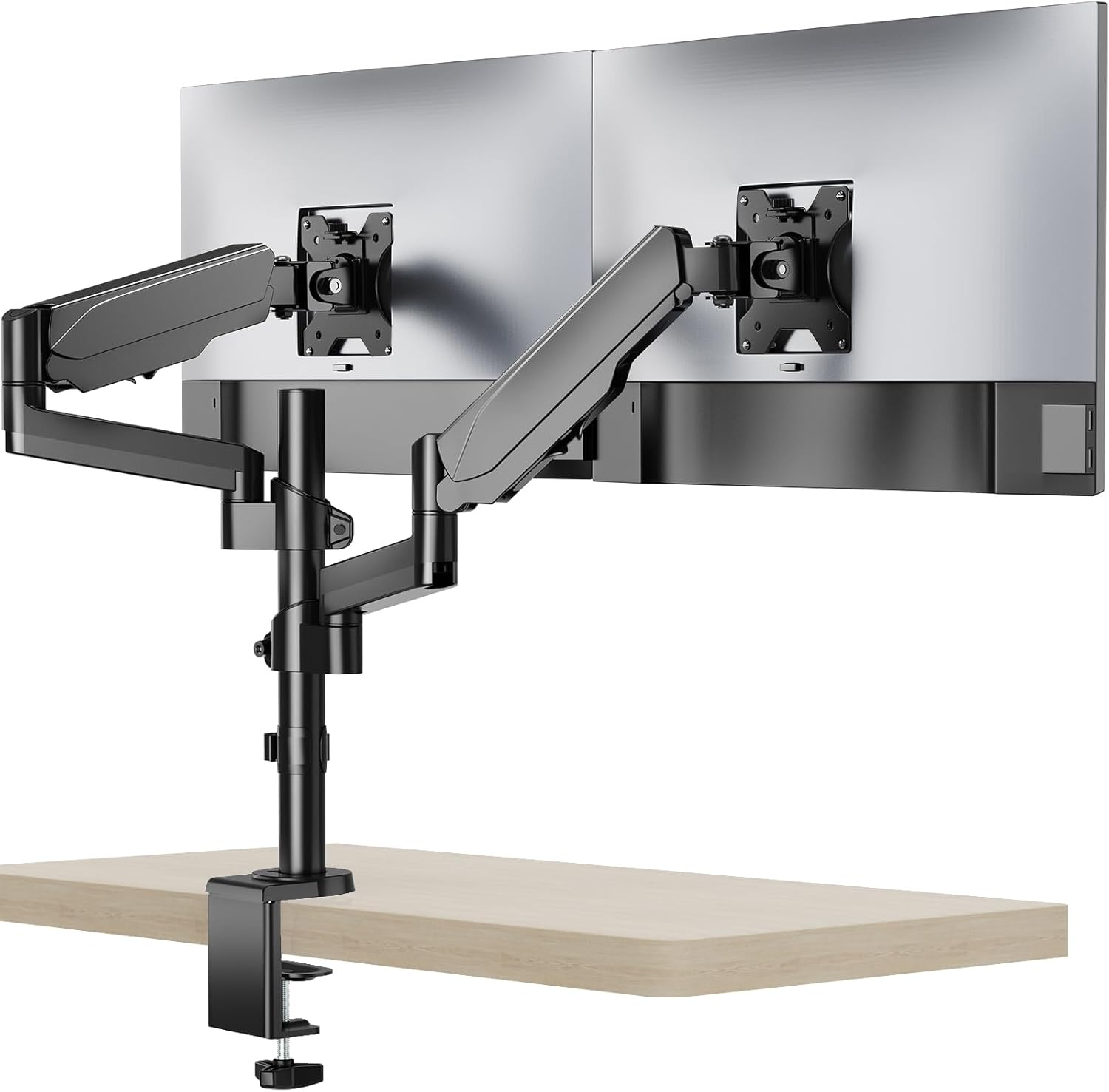 Dual Monitor Stand, 13-32 Inch Adjustable Spring Monitor Mount for Desk Holds Ma