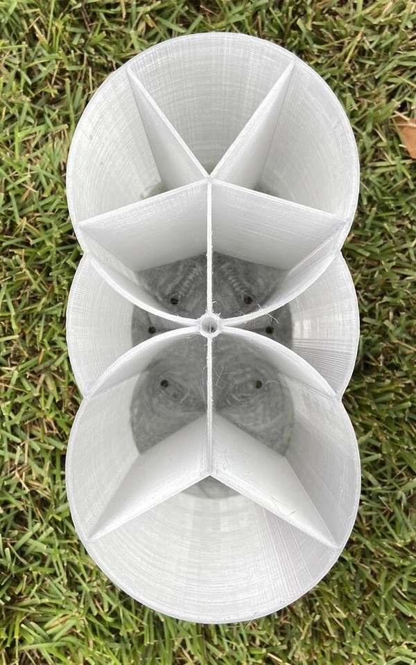 Tubos de señuelo bolsa tapón de fundición de surf con divisores incorporados brillo doble pesca Foto 4 de 4