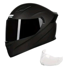 Full Face Flip Up Motorcycle Helmet Integrated Motorbike Dual Visor Grade Heavy 