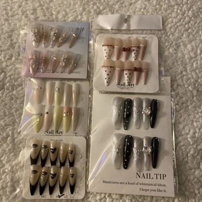 Stiletto Style Nails, 5 Packs, New