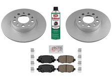 Rear Coated Disc Brake Rotors Brake Pads Fits Jeep Renegade 2015 2016 2017 2023