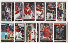 2020 Topps Big League Cleveland Indians Team Set of 11 Cards: Roberto Perez(#17)