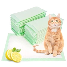 MiMu Cat Litter Pads 30pk - Lemon Scented 17 x 12in Disposable Kitty Litter Pads