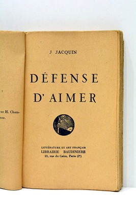 Defense d'aimer Paris