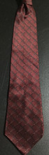 Bill Blass Black Label Men's Necktie 58"Lx4"W 100 Silk Burgundy/Black