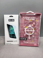 MyBat Pro Stars Cover Case for Iphone 16 Plus+Temp Glass