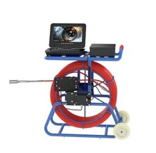 9mm THICK 50m Sewer Pipe Inspection Camera wi...