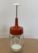 Vintage GEMCO USA Food/Nut Chopper Stainless Dark Red/Cream #11