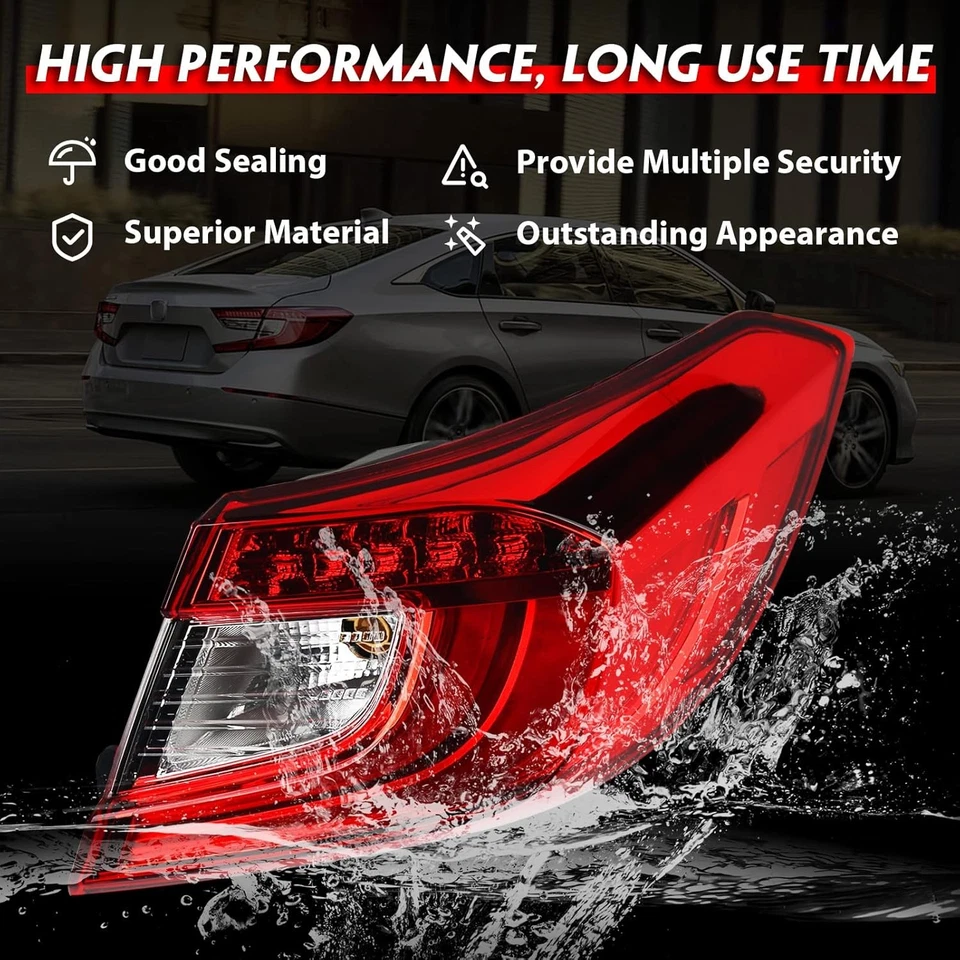 Tail Light for Accord 2018-2021 Outer Taillight Assembly Passenger Side (Outer) - Image 4 of 4