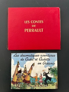 2 Cadet et Cadette en Océanie Album vignettes TINTIN Jeanjean contes Perrault L5
