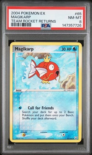 Magikarp graded PSA 8 for sale on eBay