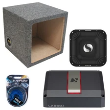 Kicker 15" 49L7X151 Subwoofer 2000W w/ 51LX8501 Amp & Sealed Single Sub Box