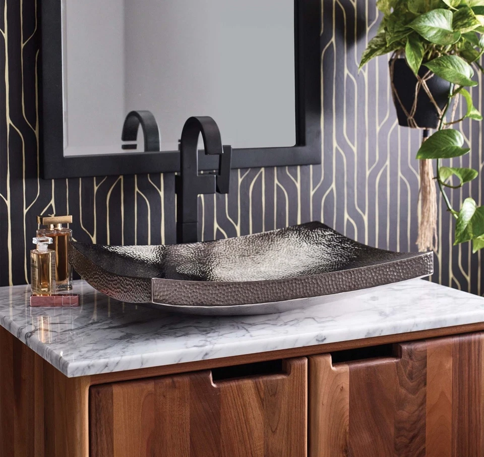 Native Trails CPS857 Kohani 20 英寸长方形铜船-抛光镍 — 第 2/4 张图片