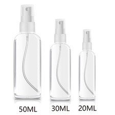 Refillable Empty Spray Bottles 20 30 50ml Clear Plastic Cosmetic Perfume Atomize