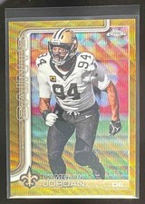 2025 Topps Chrome Cameron Jordan Gold Wave Refractor #/50 Saints