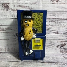 Tirelire distributeur automatique fonctionnel Nabisco vintage 12" Mr. Peanut