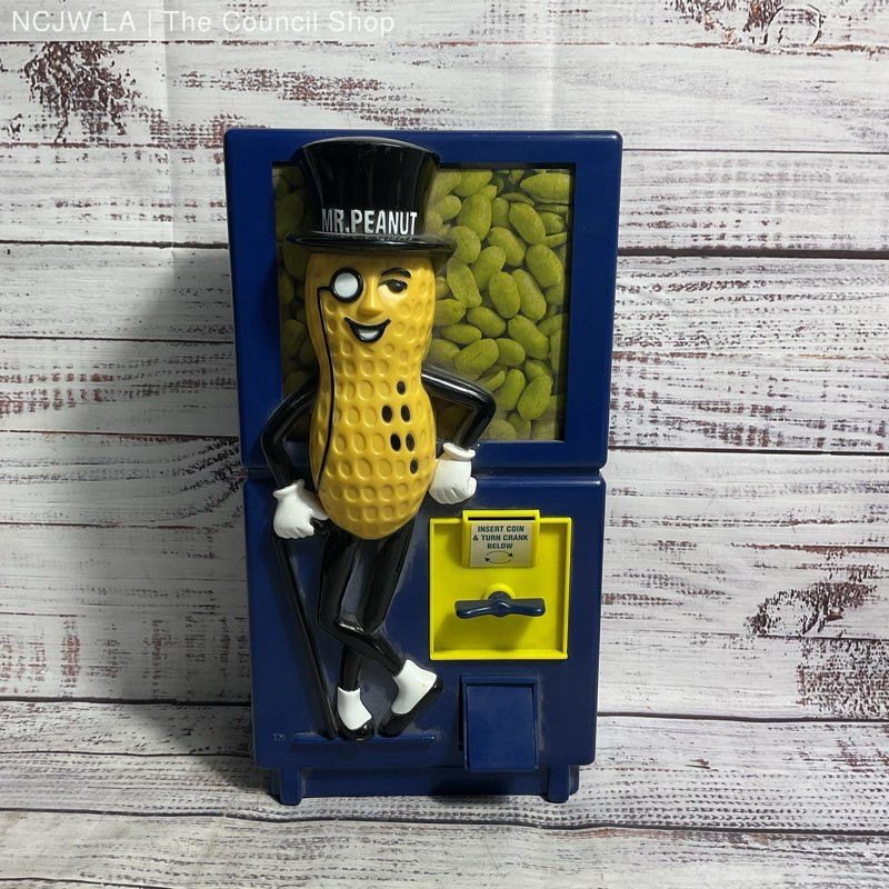 Nabisco Vintage 12" Mr. Peanut Functional Vending Machine Piggy Bank