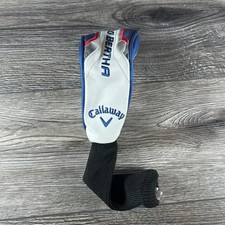 Callaway Big Bertha Rescue Hybrid Headcover White Blue Red Knit Golf Cover Tag